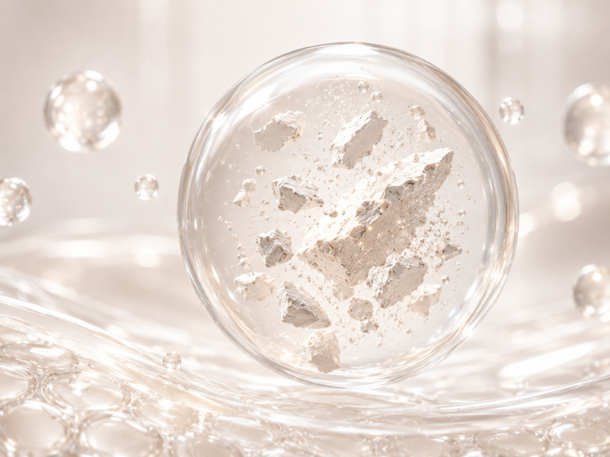 Kaolin clay ingredient visual