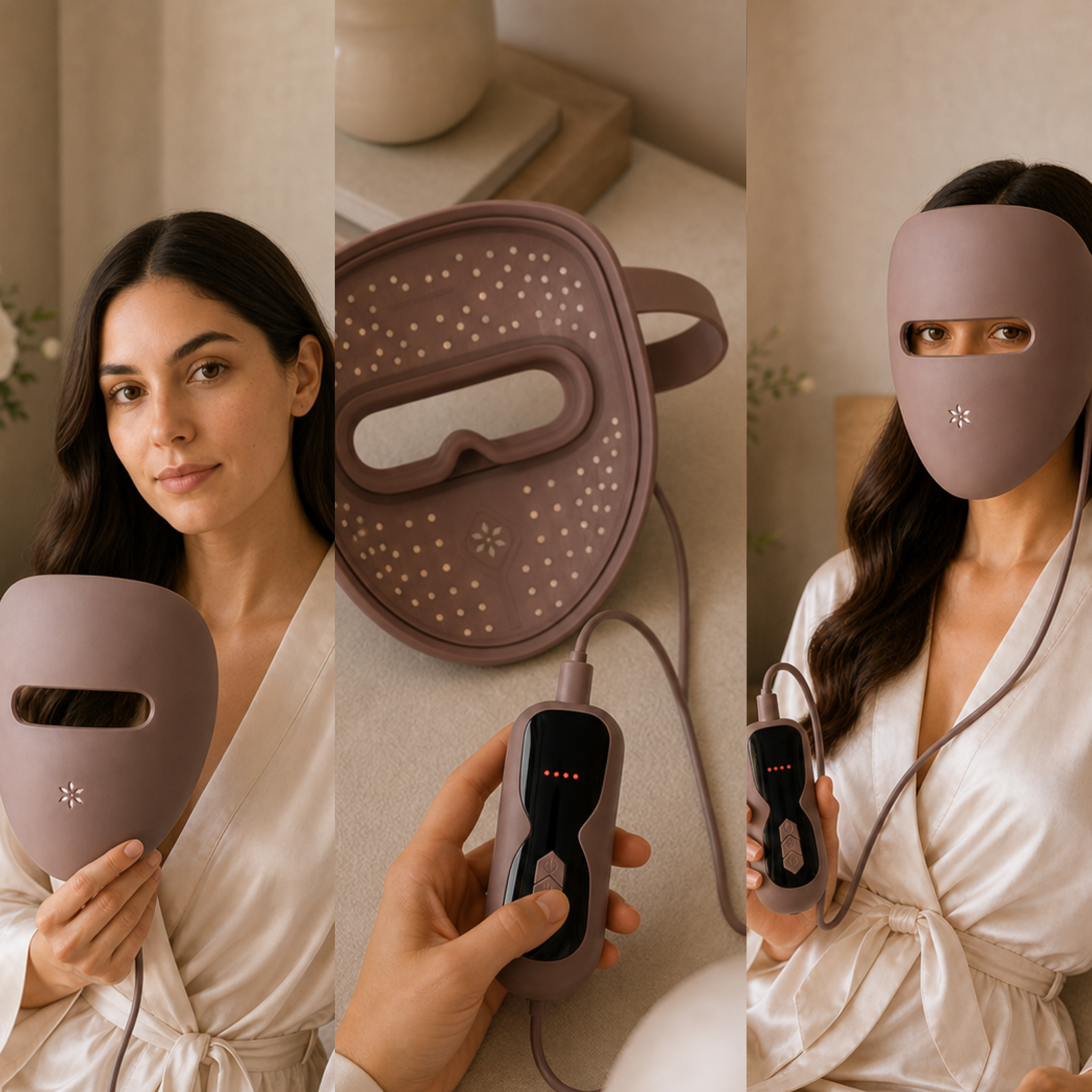 Natural skin texture and an even-looking complexion